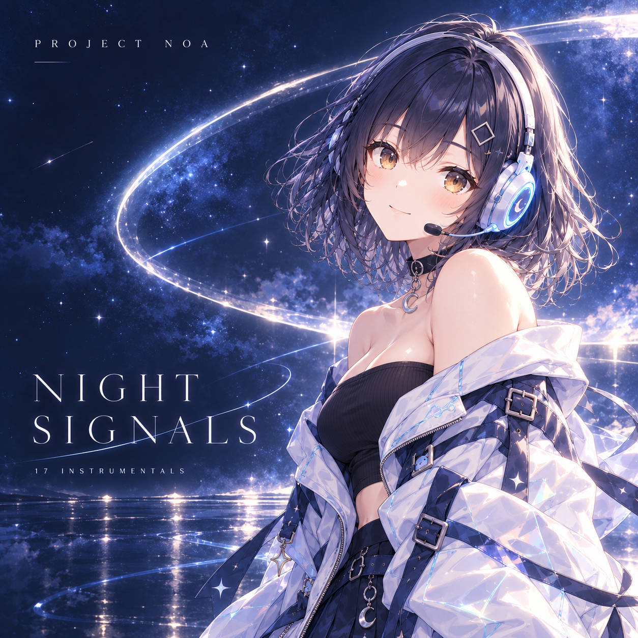 NIGHT SIGNALS — shared cover for 17 instrumentals