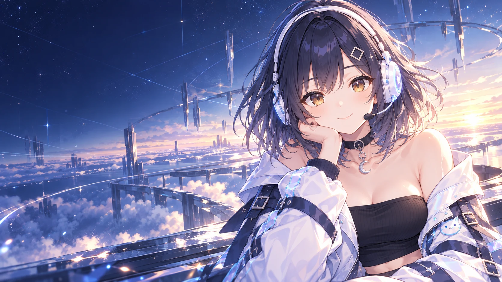 夜明けの光を背景にしたノアのコンセプトアート